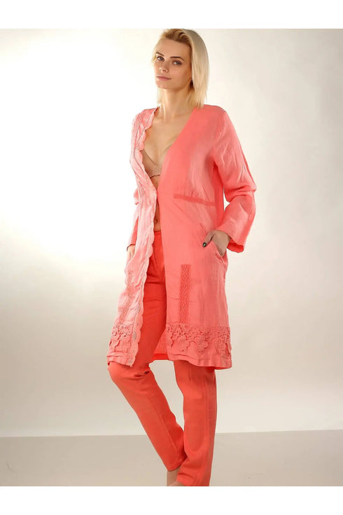 laFABBRICAdelLINO Cardigan with lace